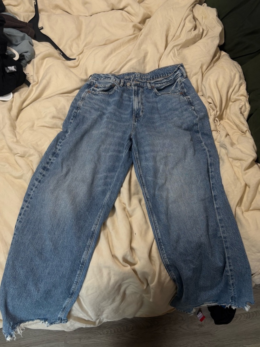 American Eagle Outfitters Light Blue Wide Leg Jeans